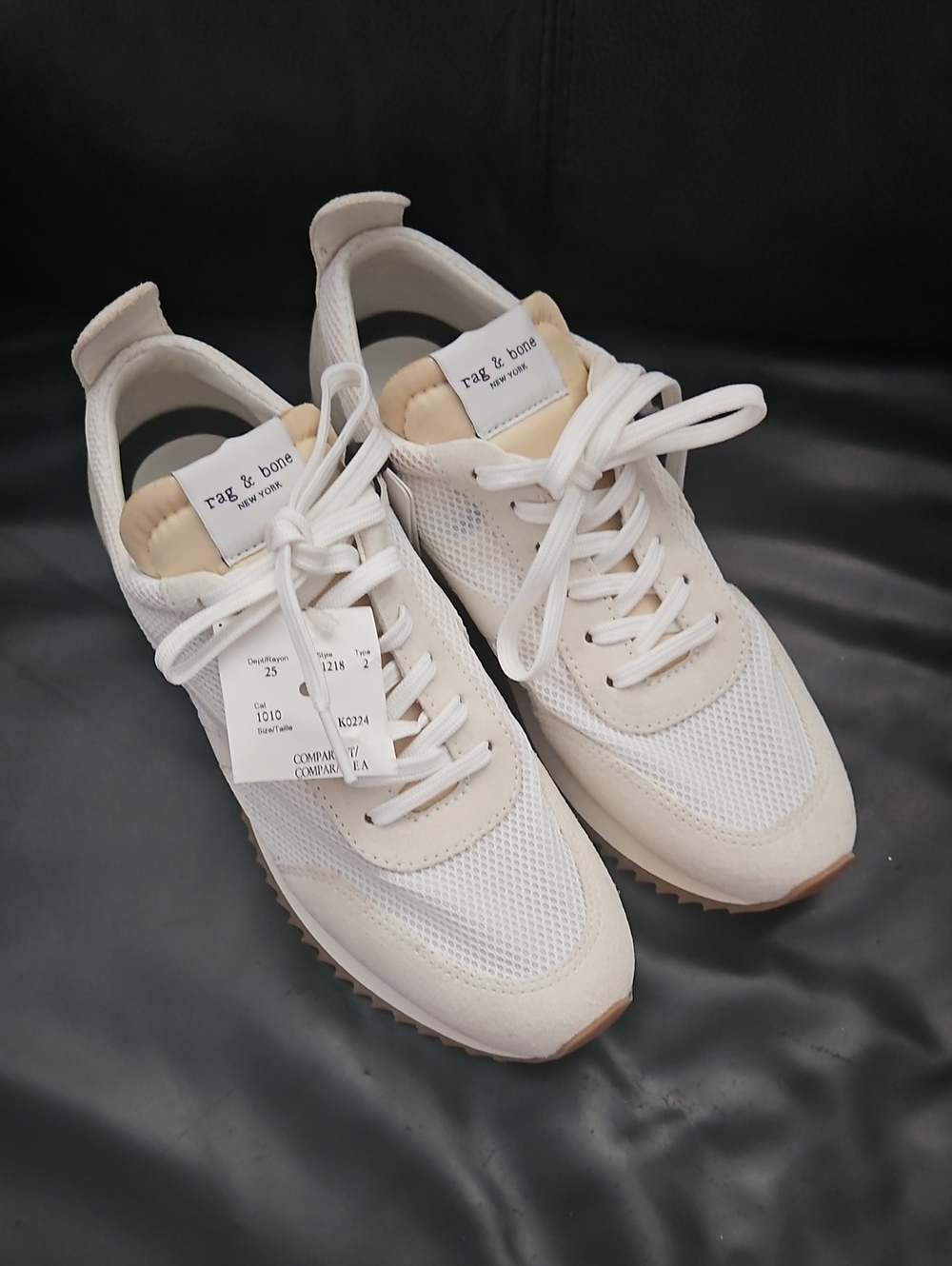 Rag & Bone Retro Mesh Suede Runnner Sneaker Laceup Shoe Ss38.5Eu 8/8.5US